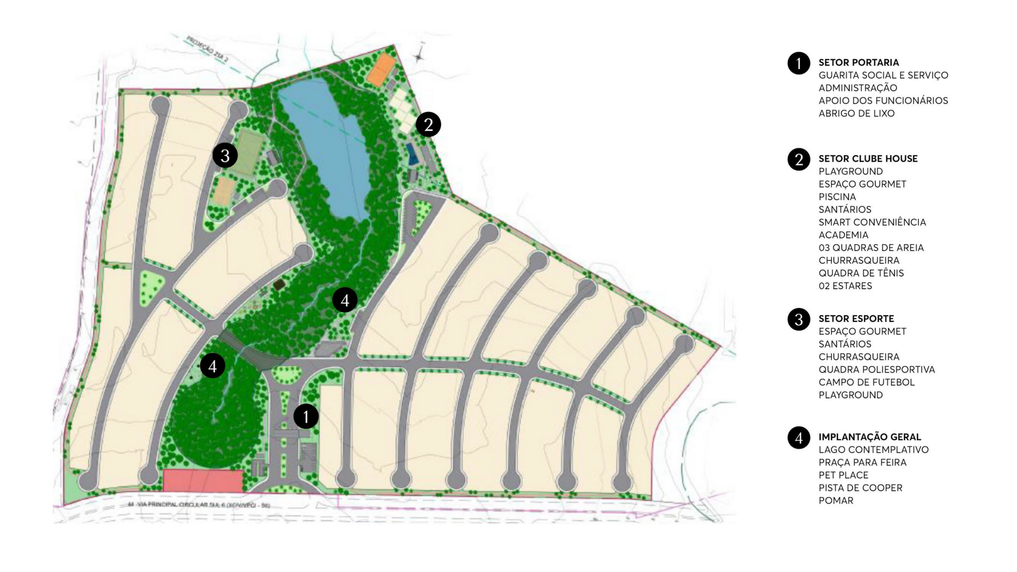 Masterplan do Botanique Residence
